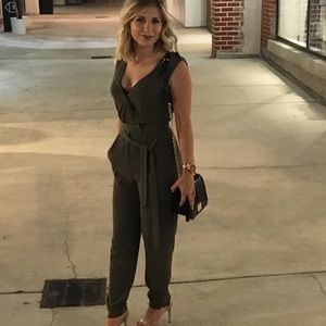 Olive Green jumpsuit, worn once!